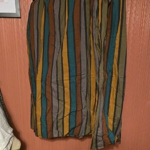 Gudrun Sjoden Colorful Striped Maxi Skirt
